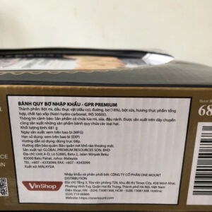 Bánh quy bơ GPR cao cấp nhập khẩu hộp thiếc kèm túi giấy (681g)