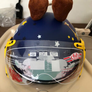 🍀MŨ BẢO HIỂM TAI BÔNG CÓ KÍNH CHO BÉ – HKM NUVI GROW