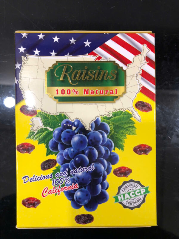 Nho khô Raisins nhập khẩu Ấn Độ hộp 80g – Xanh dương