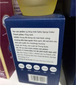 Ly thuỷ tinh Salto Spray Color Quà tặng từ Vinamilk