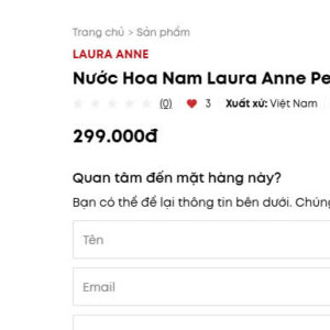 Nước Hoa Nam Laura Anne Perfume Allure For Him 50Ml