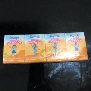 Vỉ 4 hộp sữa TH top kids hương vị trái cây 110ml. Dâu/ cam/chuối