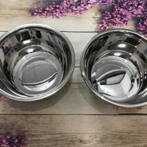 Thau inox 28cm dày và nặng, thau inox 304 sáng bóng hkm Nutifood